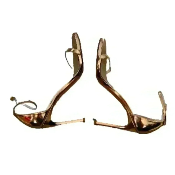 Stuart Weitzman Womens Metallic Rose Gold Famous Nudistcurve Ankle Strap Sandal8 - Picture 8 of 12